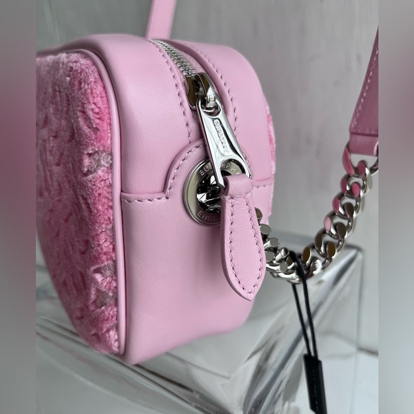 BURBERRY Lola TB Monogram Toweling Camera Crossbody-Primrose Pink - Picture 6 of 13